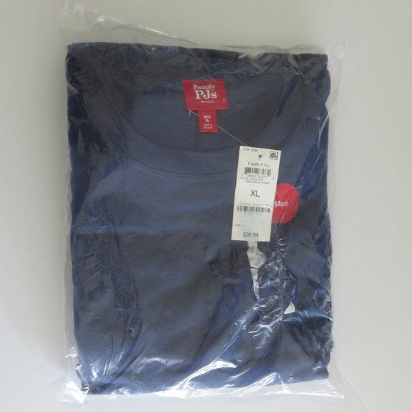 (#I-) Macy's Family PJs Hanukkah Print Blue Pajama Set - Picture 1 of 4